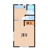 ハイツコア・エイト 1Kの間取り