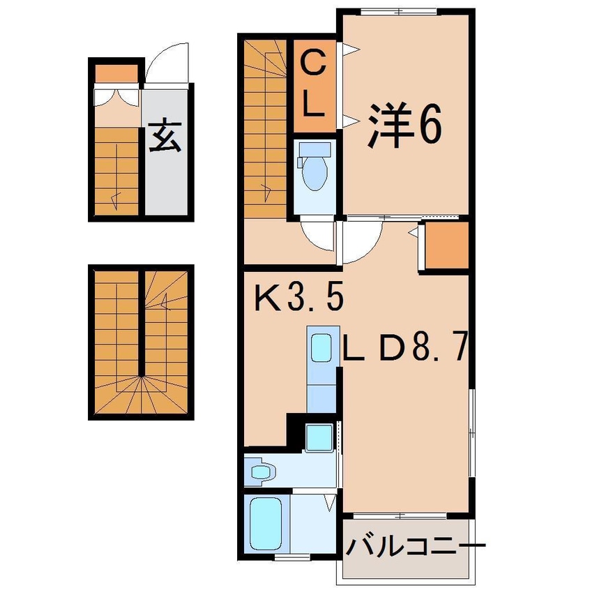 間取図 Apt.AQUA