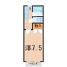 メゾンカンノ 1Kの間取り