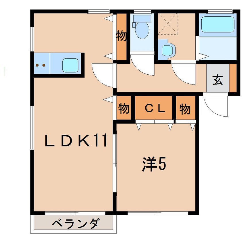 間取図 メゾンソレイユ腰浜