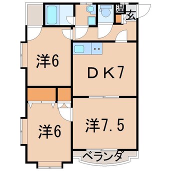 間取図 ピュアクレール清明町