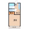 田部屋ハイツ 1Kの間取り