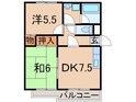 テラハイツの間取図