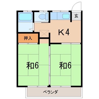 間取図 角屋アパート