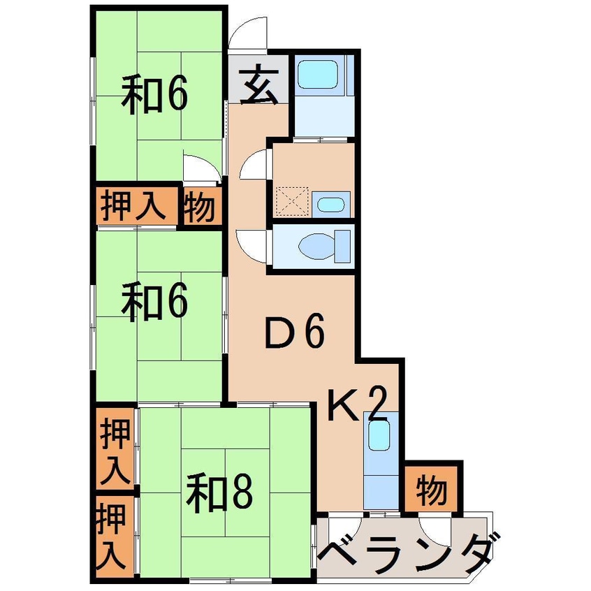 間取図 コーポ武甚