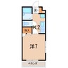 アルパインローズ３ 1Kの間取り