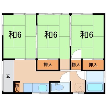 間取図 菊地貸家（小倉寺）6号