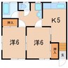 camellia 2Kの間取り