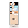 ホーユウコンフォルト陣場町 205 1Kの間取り