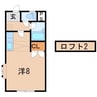 ベルトピア福島6 1Rの間取り
