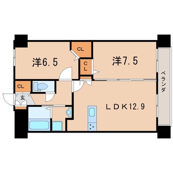 間取図 アークデュオ福島万世町