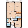 大河原ビル（6F～11F） 3DKの間取り