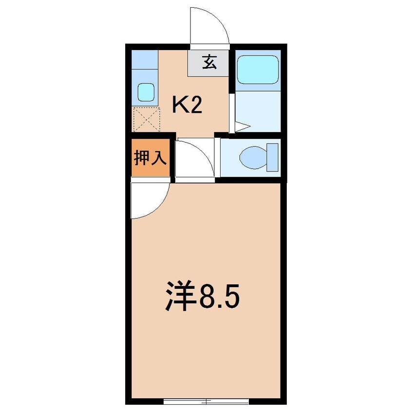 間取図 コーポラス清水B棟