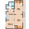 シエナ福島 3Kの間取り