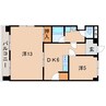 ロイヤルレジデンス３号棟　804 2DKの間取り