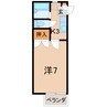 ウィンベル太田町 1Kの間取り
