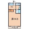 エルセラーン１２ 1Kの間取り