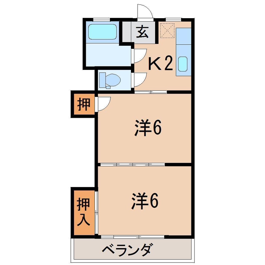 間取図 レジデンス渡利