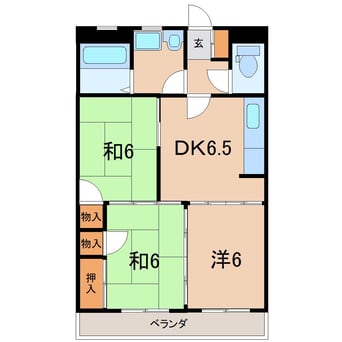 間取図 アーバン横山I