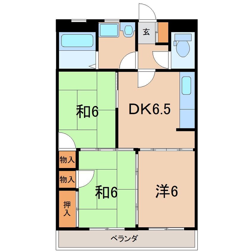 間取図 アーバン横山I