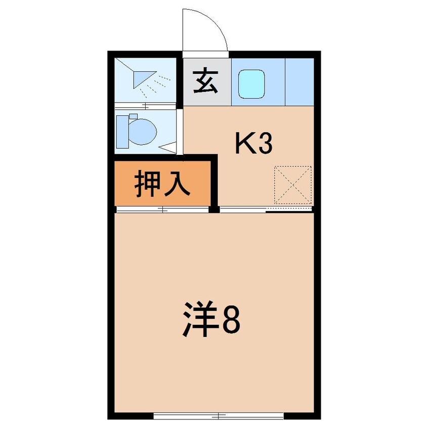 間取図 南福島ハイツA