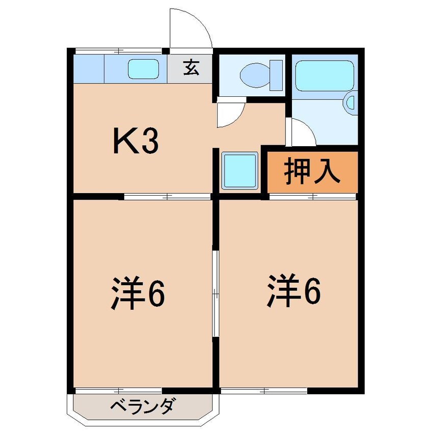 間取図 PALETTE1987