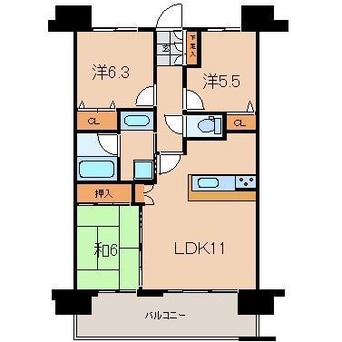 間取図 リアルスウィート福島駅前