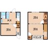 大橋アパート 3Kの間取り