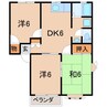 サンステージB 3DKの間取り