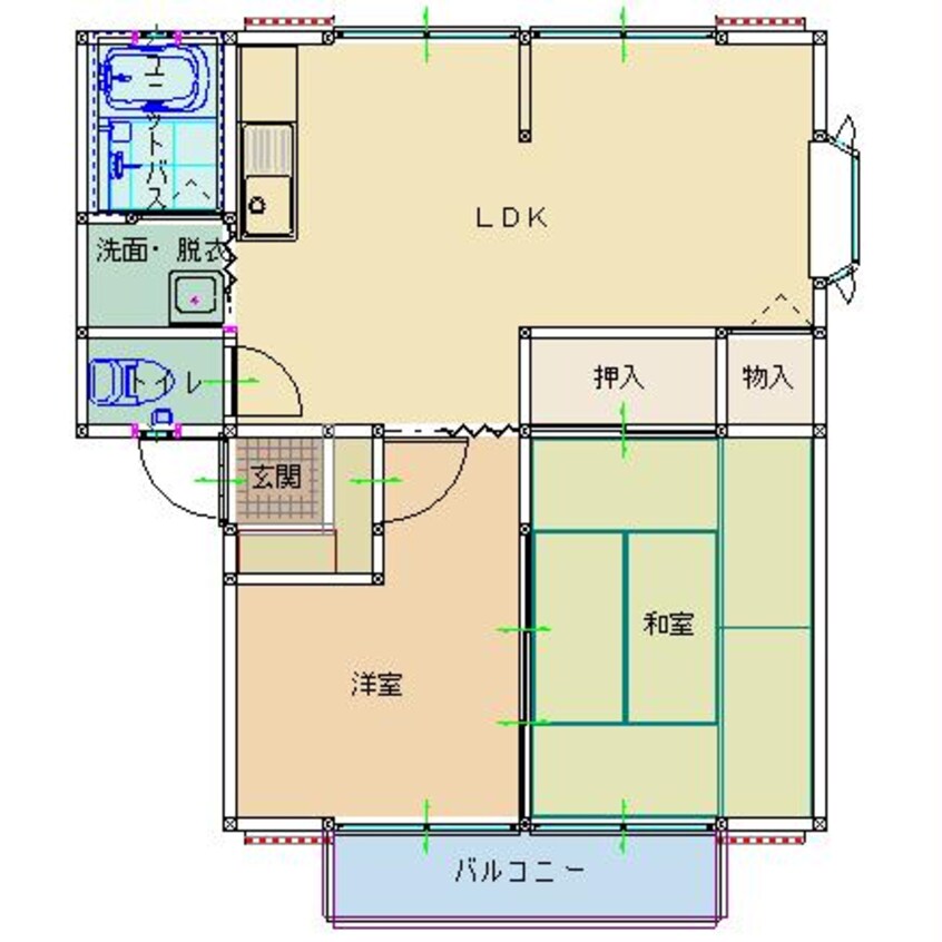 間取図 ハイツサンライフ