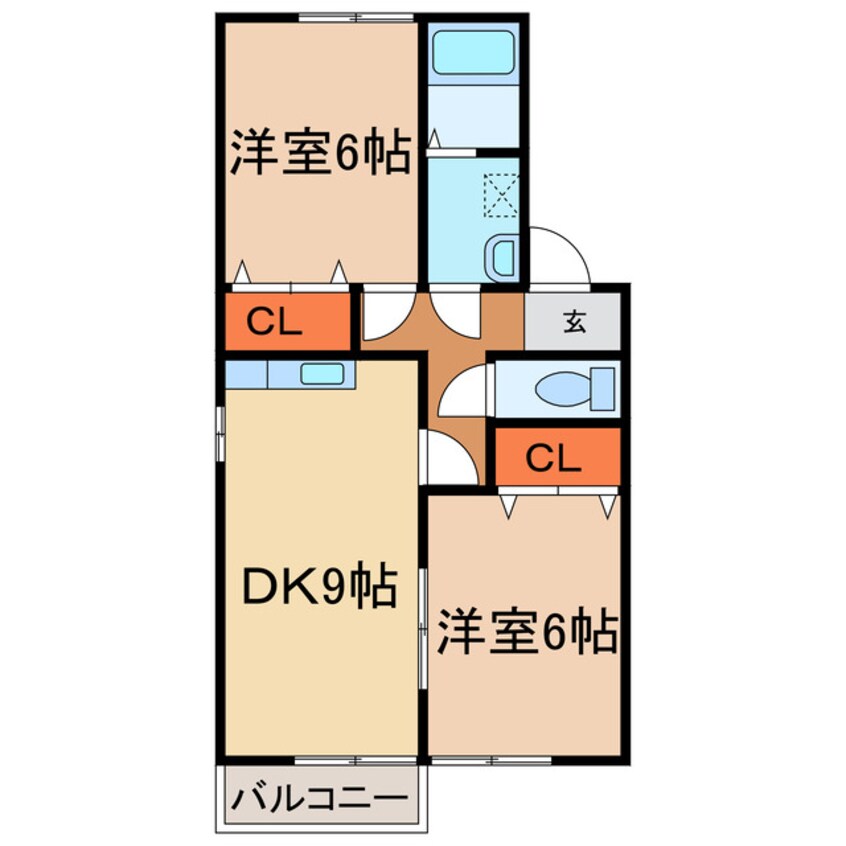 間取図 ファミールホリグチＡ