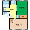 コーポ関本Ａ 2DKの間取り