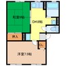 コーポ関本Ｂ 2DKの間取り