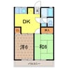 池田ハイツ 2DKの間取り