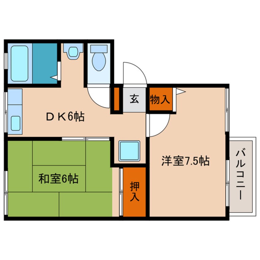 間取図 コーポ住友