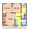日の出ビル 3DKの間取り