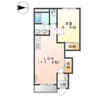 リバーサイド本条 1LDKの間取り