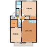 ブルーメ　Ａ・Ｂ 2LDKの間取り