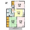 セジュール国府 3DKの間取り