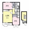 パインヒル石井Ｃ 2LDKの間取り