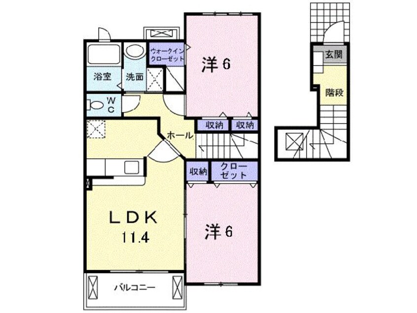 間取図 カトル・セゾンⅠ