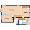 ギャラック国府3 2LDKの間取り