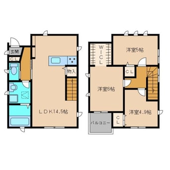 間取図 ルミエール南矢三EFGH