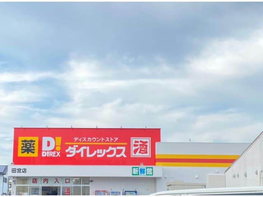 DiREX田宮店(ディスカウントショップ)まで2224m ルミエール南矢三EFGH