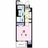 グランコート国府 1Kの間取り