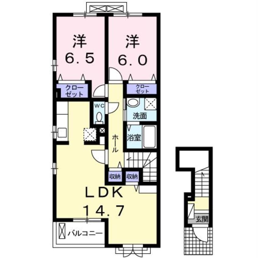 間取図 ロータス南島田D