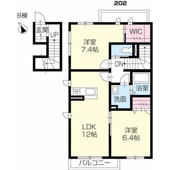 間取図 プロヌーブ名東B