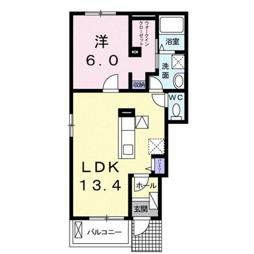 間取図 クラール名東イーストB