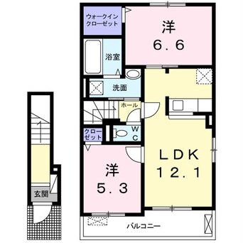 間取図 クック鮎喰