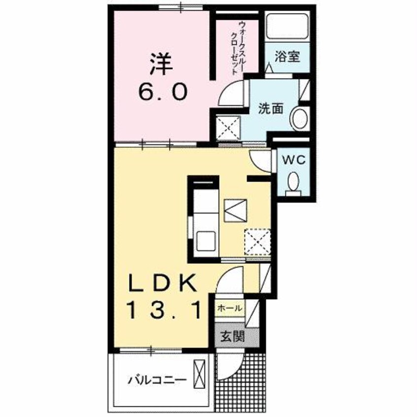 間取図 フォーシュラインB